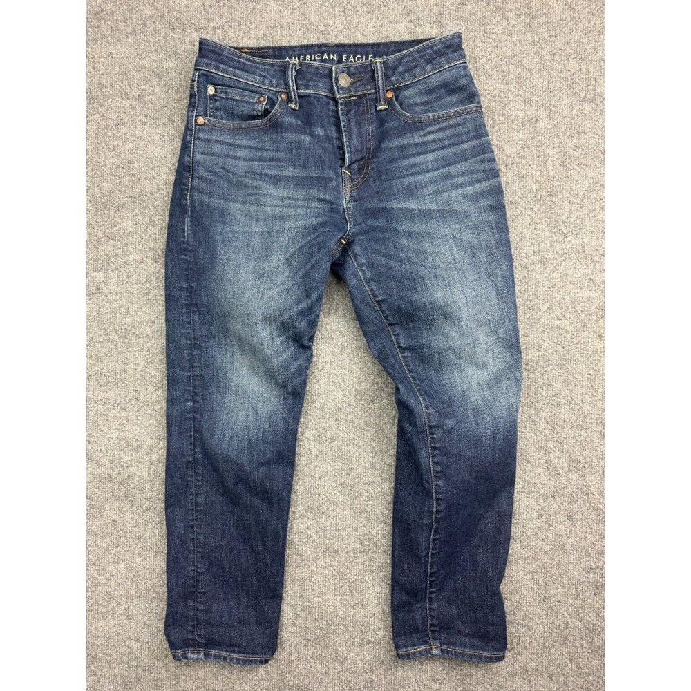 American Eagle Athletic Fit Jeans Men's W28 x L28 Blue Airflex+ Tapered